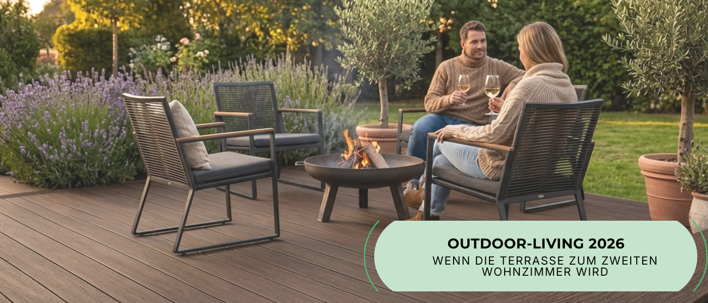 Outdoor-Living 2026: Wenn die Terrasse zum zweiten Wohnzimmer wird